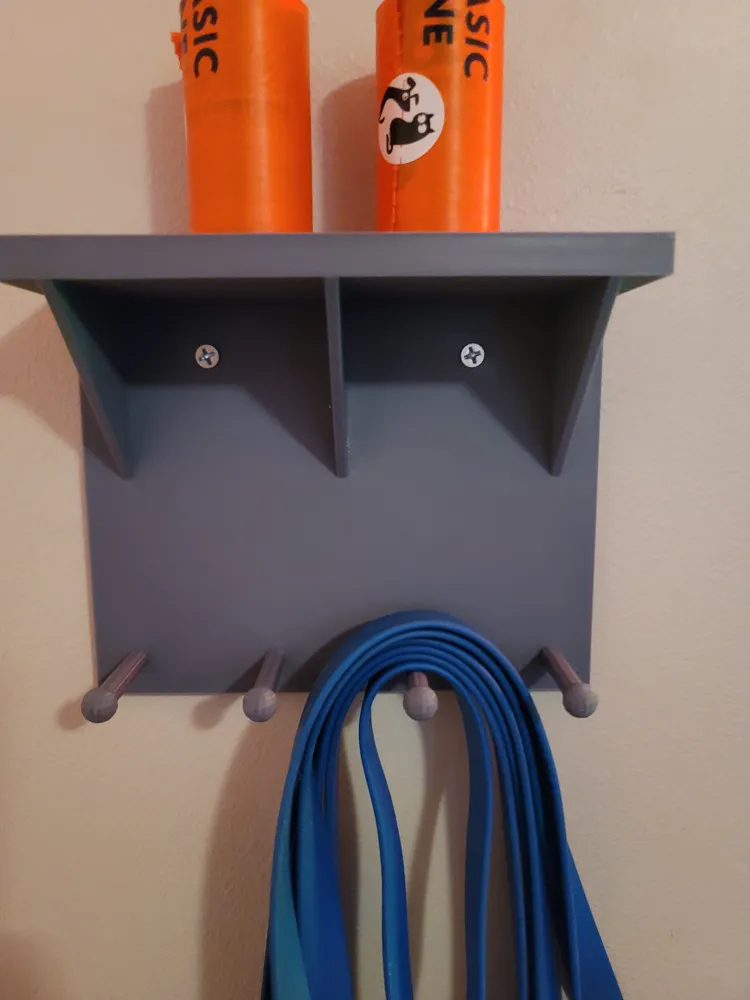 Modular Key Hook Wall Shelf with Hooks – Modular Key Rack - Free 3D Print Model - MakerWorld