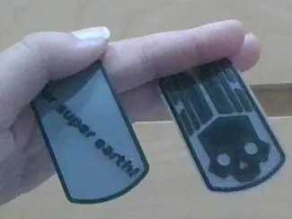 Helldivers dog tags
