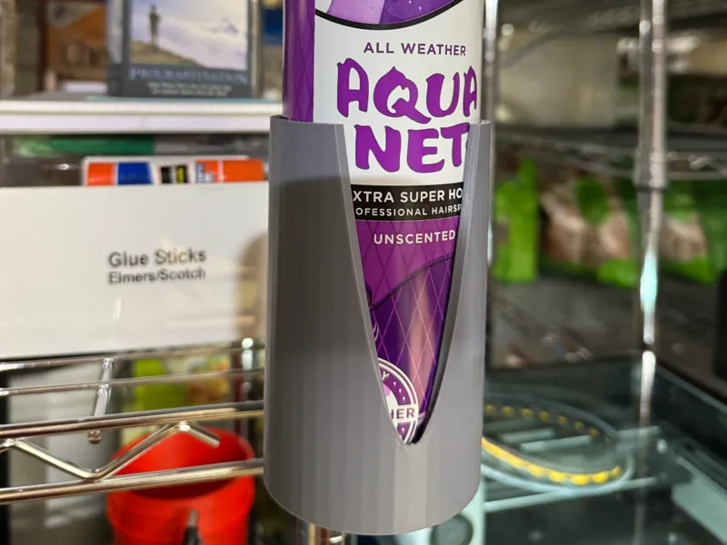 Wire Shelf Pole Spray Can Holder Remix