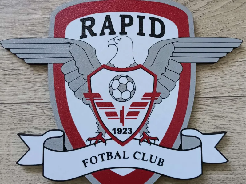 FC RAPID Bucharest team emblem / logo wall