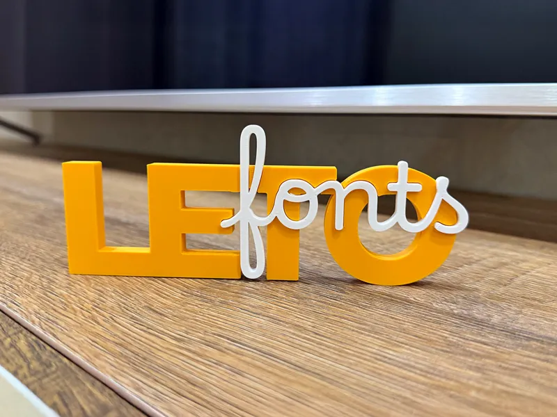 Text Inlay – Custom 3D Name with Raised Inserts