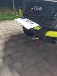 Kennzeichen Halter klappbar für TGB Blade 550