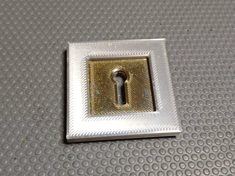 Piastrina copri serratura porta standard