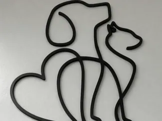 Decoração de Arte Dog e Cat