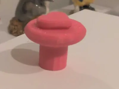 Small love knob with heart