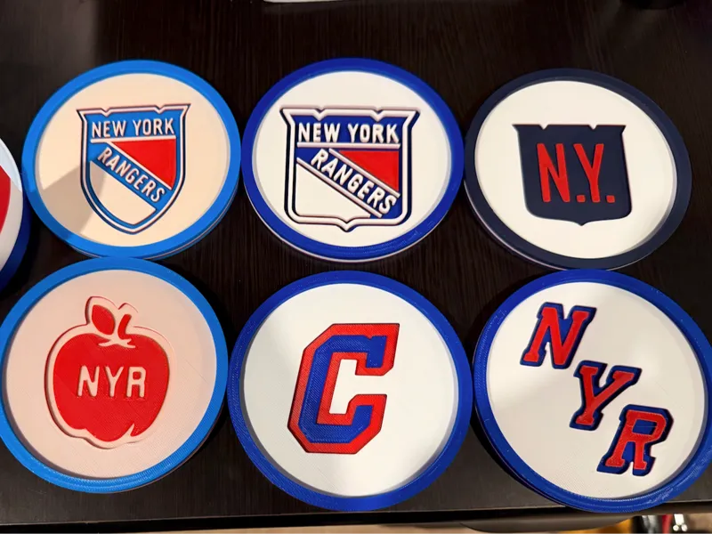 New York Rangers Coaster Set