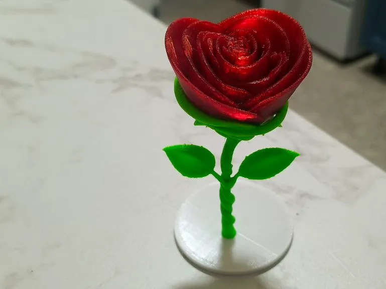 heart-shaped rose AMS
