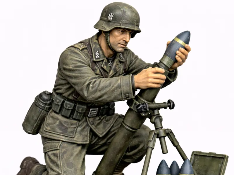 Bolt Action WW2 German Mortar