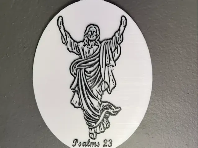 Psalms 23 Jesus wall decor/chain pendant