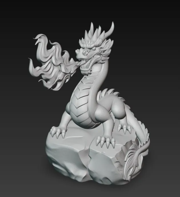 terrestrial dragon, breathing fire - Free 3D Print Model - MakerWorld