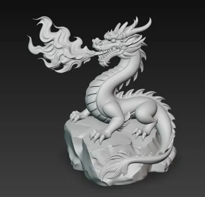 terrestrial dragon, breathing fire - Free 3D Print Model - MakerWorld