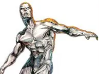 Silver surfer statue