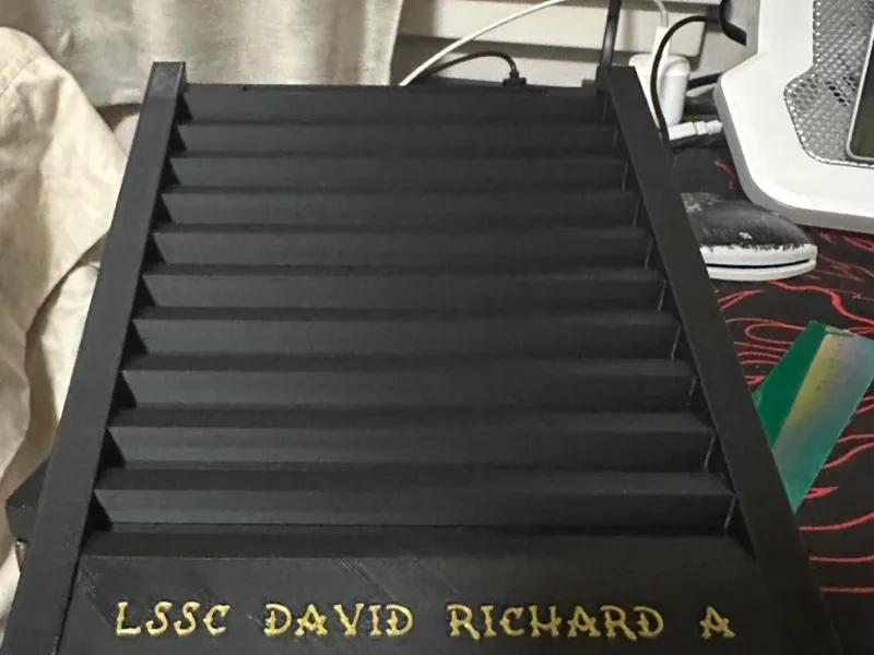 Challenge Coin Rack with Pen slots