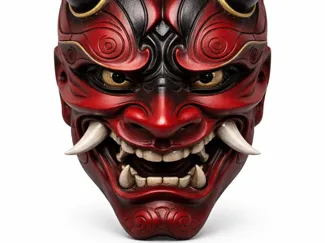 Japanese oni mask