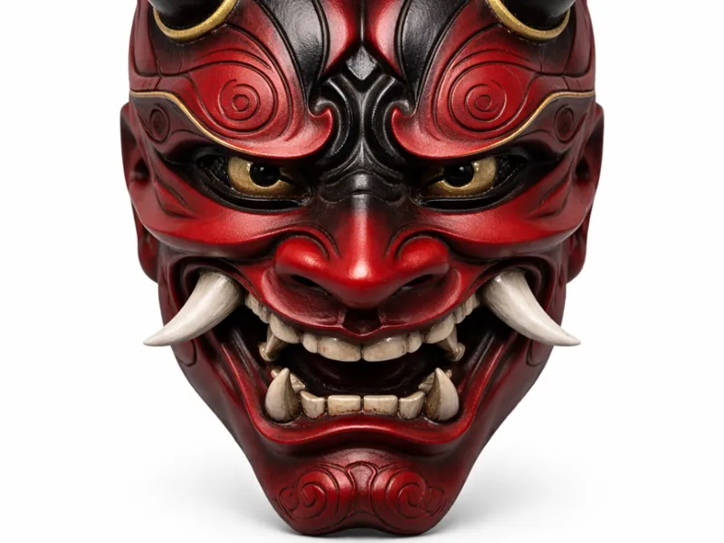 Japanese oni mask