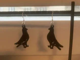 Pigeon Earrings