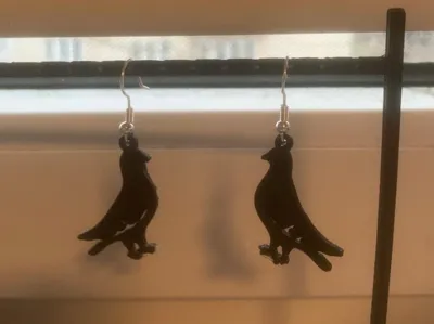 Pigeon Earrings