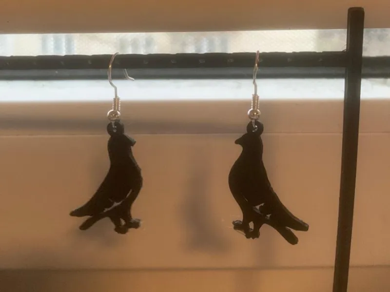 Pigeon Earrings