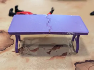 Breakable Folding Table WWE figures or Bills Mafia