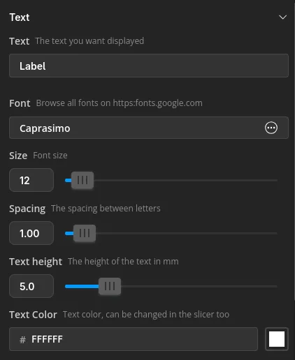 3D Label Text Generator - AMS Optional - Free 3D Print Model - MakerWorld
