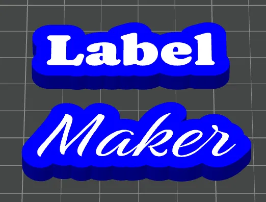 3D Label Text Generator - AMS Optional - Free 3D Print Model - MakerWorld