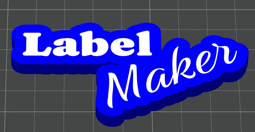 3D Label Text Generator - AMS Optional - Free 3D Print Model - MakerWorld