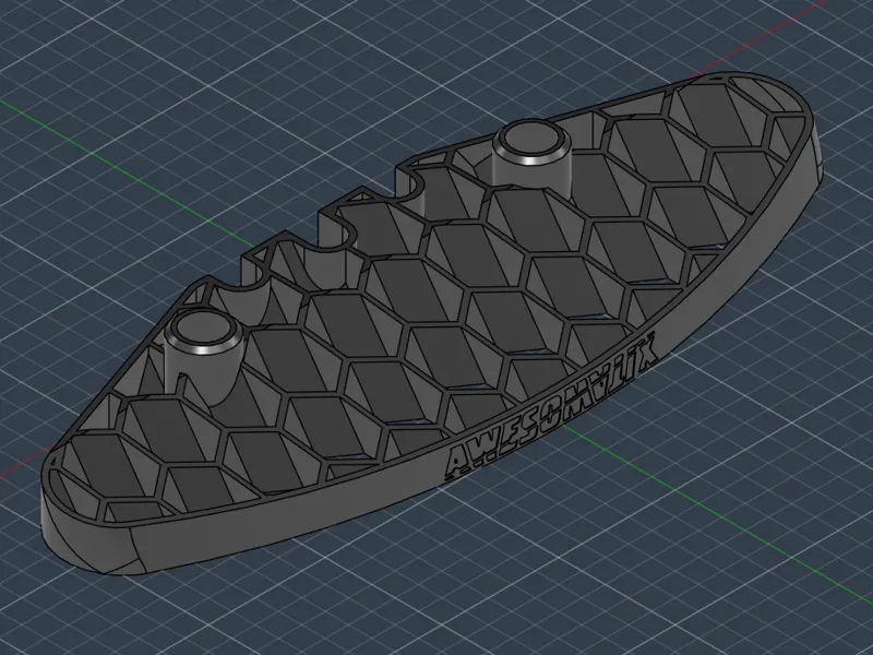 Awesomatix TC Bumper - 56mm - Slanted Honeycomb