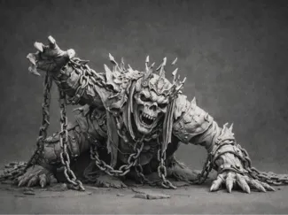 Deathcrown – Chained Undead King (Horror Figurine)
