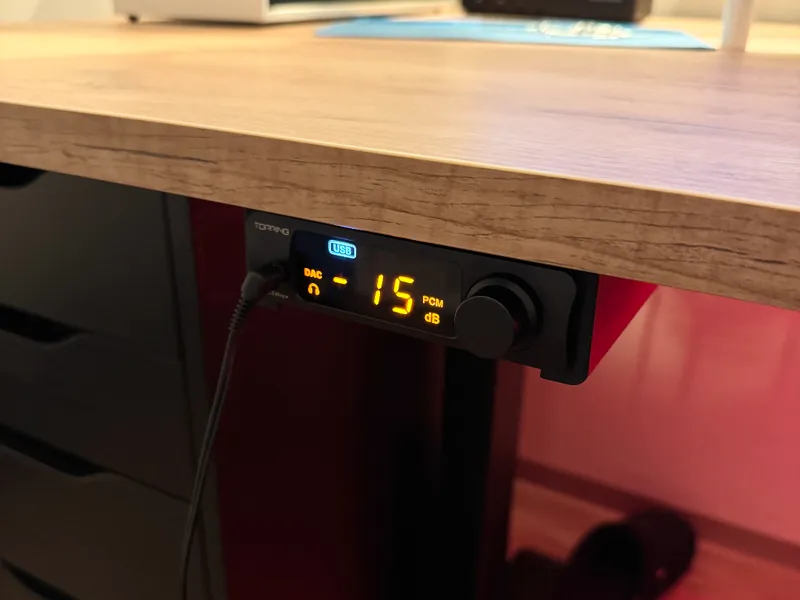 Topping DX3 Pro under table holder