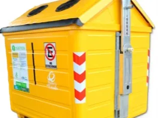 Contenedor para reciclado de plastico