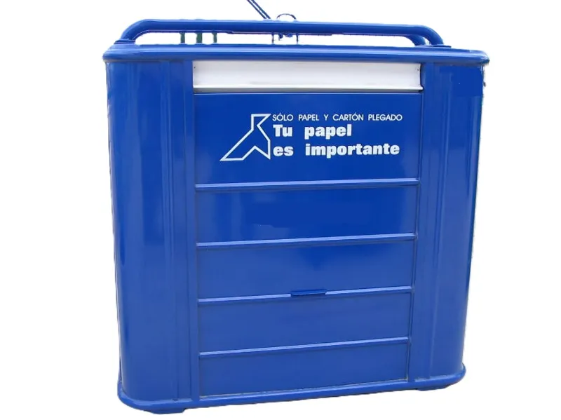 Contenedor para reciclado de papel y carton