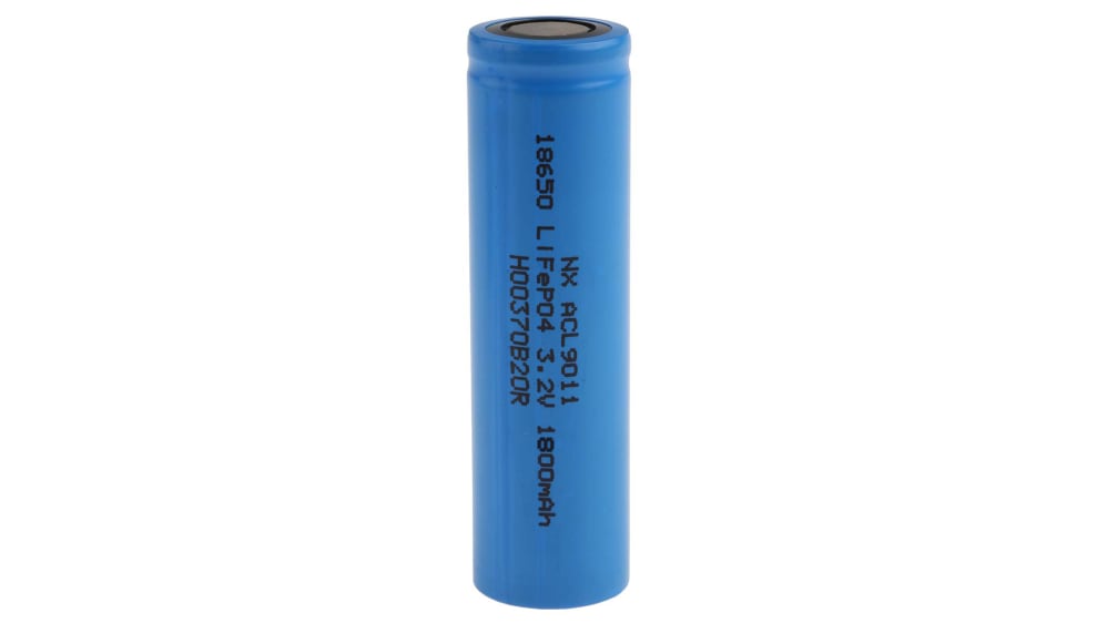 ENIX Energies LiFePO4 18650 Lithiumphosphat Akku, 3.2V / 1.8Ah, Flach-Anschluss