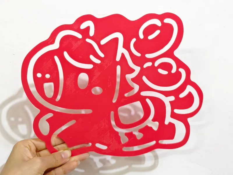 小马元宝 装饰窗花
