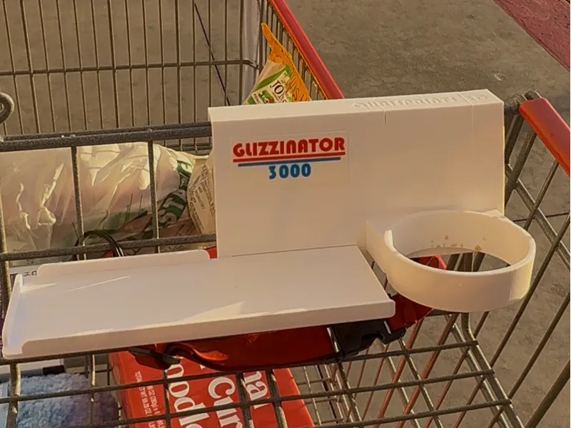 Cart caddy with tray and cup holder 