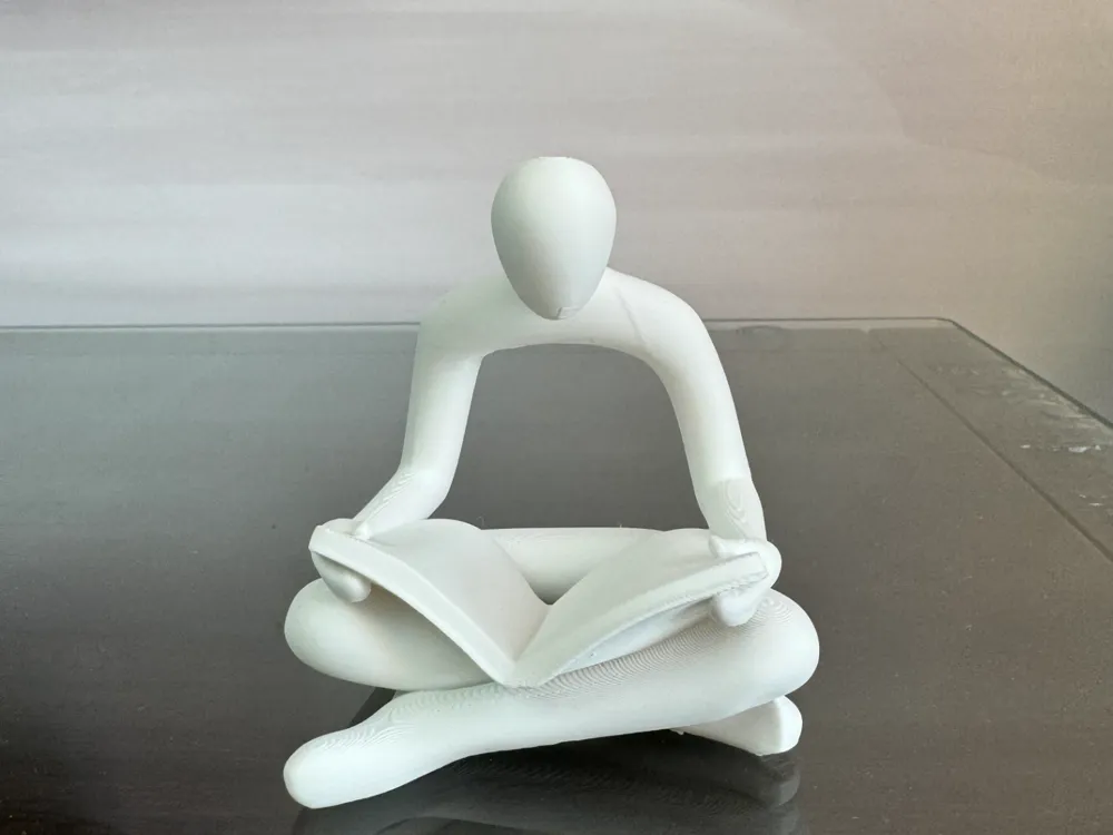 Transparent Reading Objects Transparent Reader Figurine - Free 3D Print Model - MakerWorld