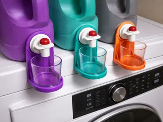 detergent cup and cup holder