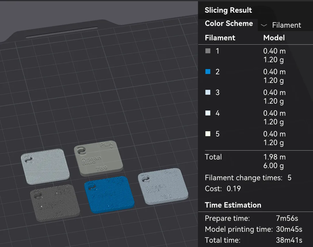 Parametric Multi Labeling Swatch Generator - Free 3D Print Model ...