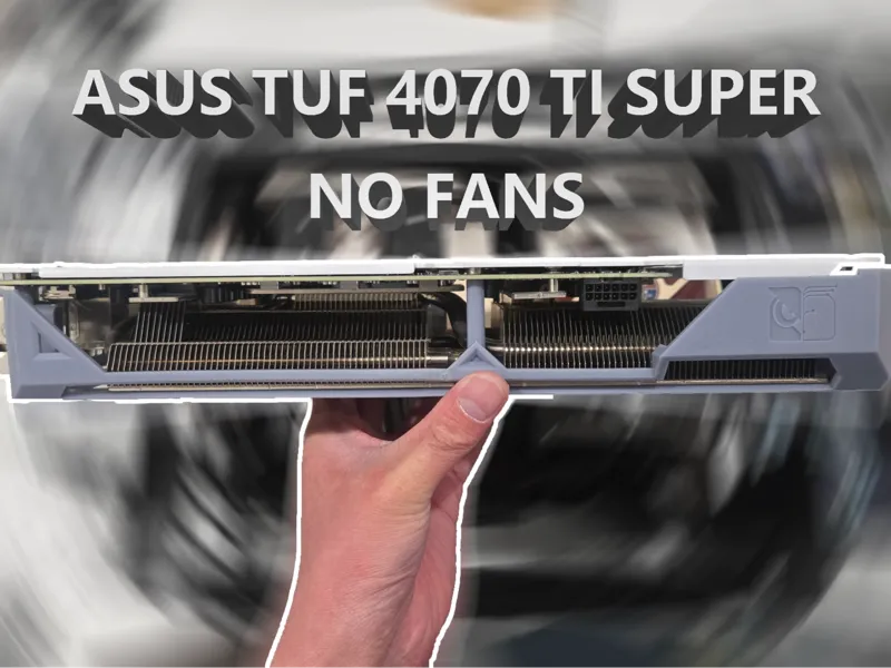 华硕ASUS TUF 4070 Ti Super(4080\4090)显卡散热器无风扇版