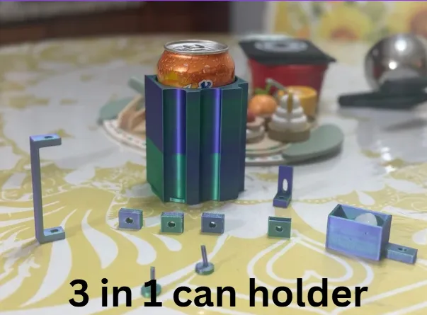 3 in 1 non-slip out can/cup holder