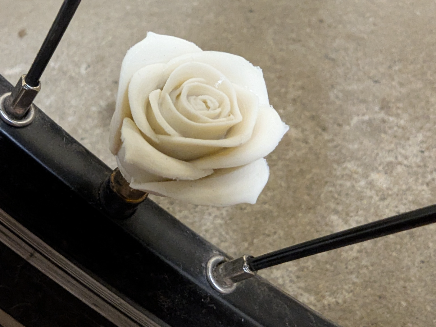 Rose Schrader Bike Valve Cap