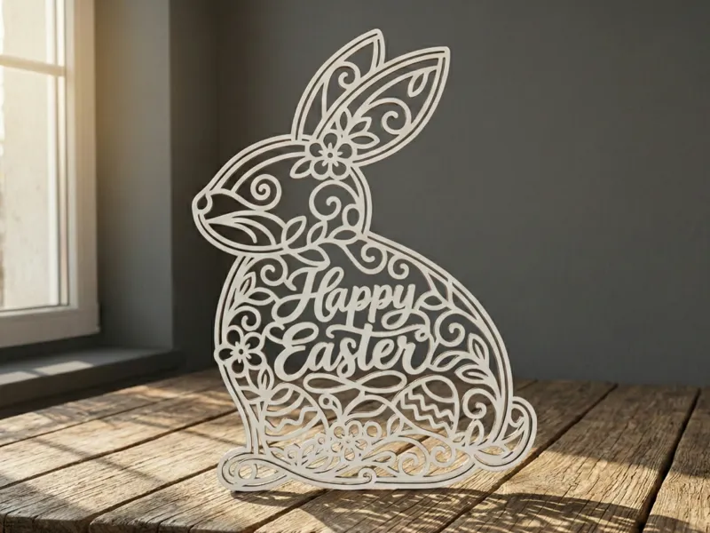 Happy Easter Bunny - Decorative Spring Display