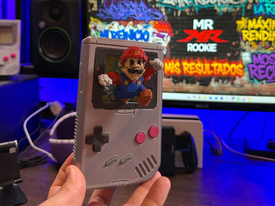 MARIO 8-BIT rompiendo la pantalla By Mr.Rookie