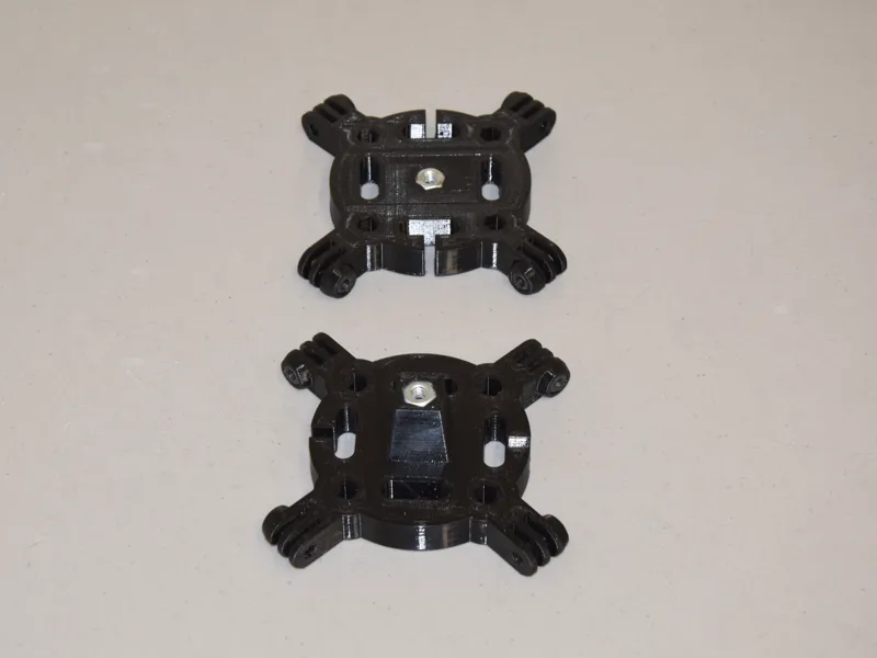 4 way camera tripod mount using GoPro system