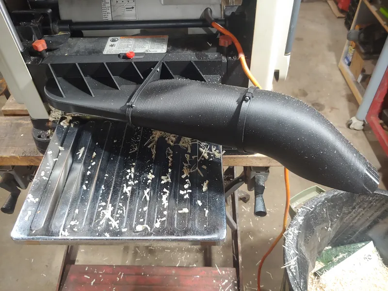 Ridgid thickness planer dust hood