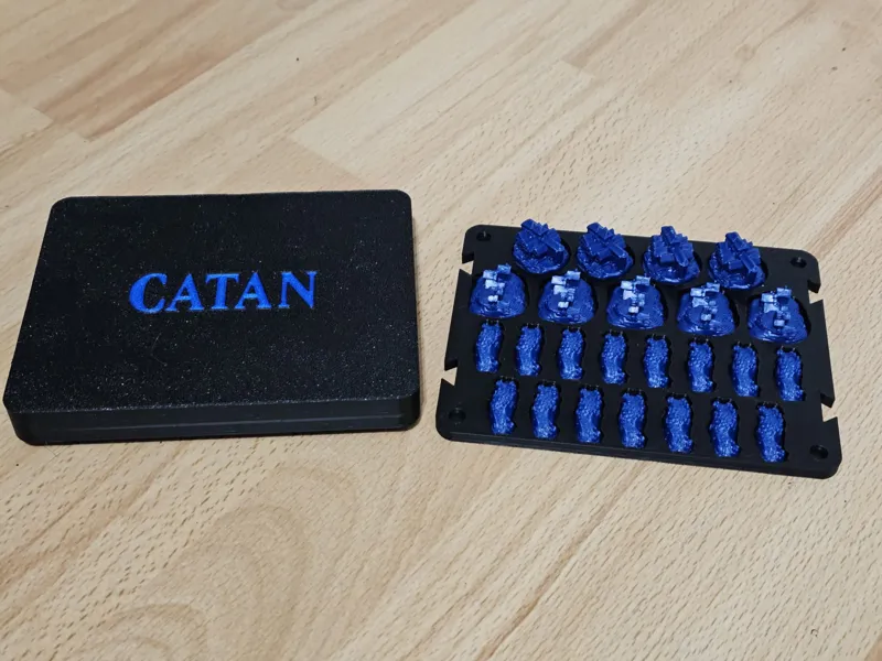 Catan organizer for player pieces