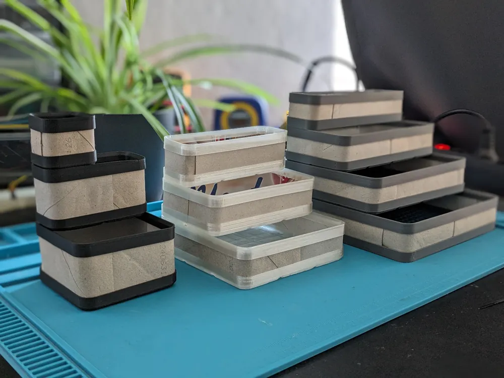 Cardboard Gridfinity Bins - Free 3D Print Model - MakerWorld