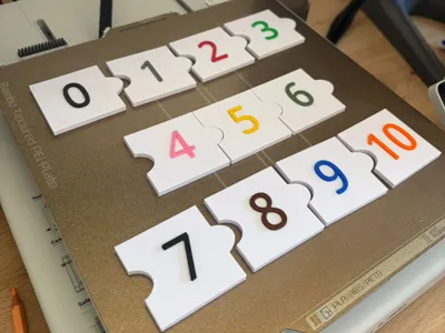 Number line - puzzle