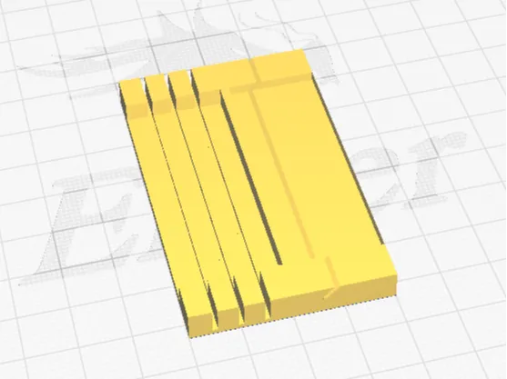 Mini 4wd Brake cutting template
