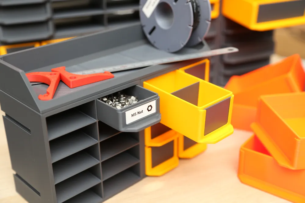 Modular Workshop Shelving & Drawer Sorters System - Free 3D Print Model ...