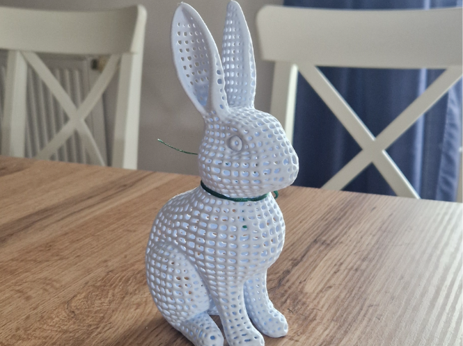 Elegant Hollow Easter Bunny